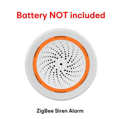 Ηχητική και φωτεινή σειρήνα συναγερμού Tuya Smart Zigbee με ηχείο Strobe Alerts 90dB για ασφάλεια στο σπίτι