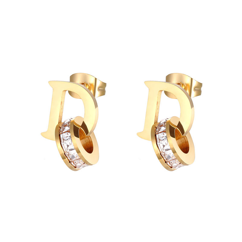 Klasikiniai nerūdijančio plieno karoliai moterims Dizainerių papuošalai Prabangūs karoliai Moteriški karoliai + auskarai T006