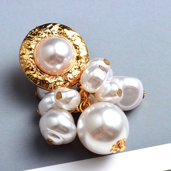 Търговия на едро с висящи обеци с метални перли Висококачествени ръчно изработени модни висулки Аксесоари за бижута за жени
