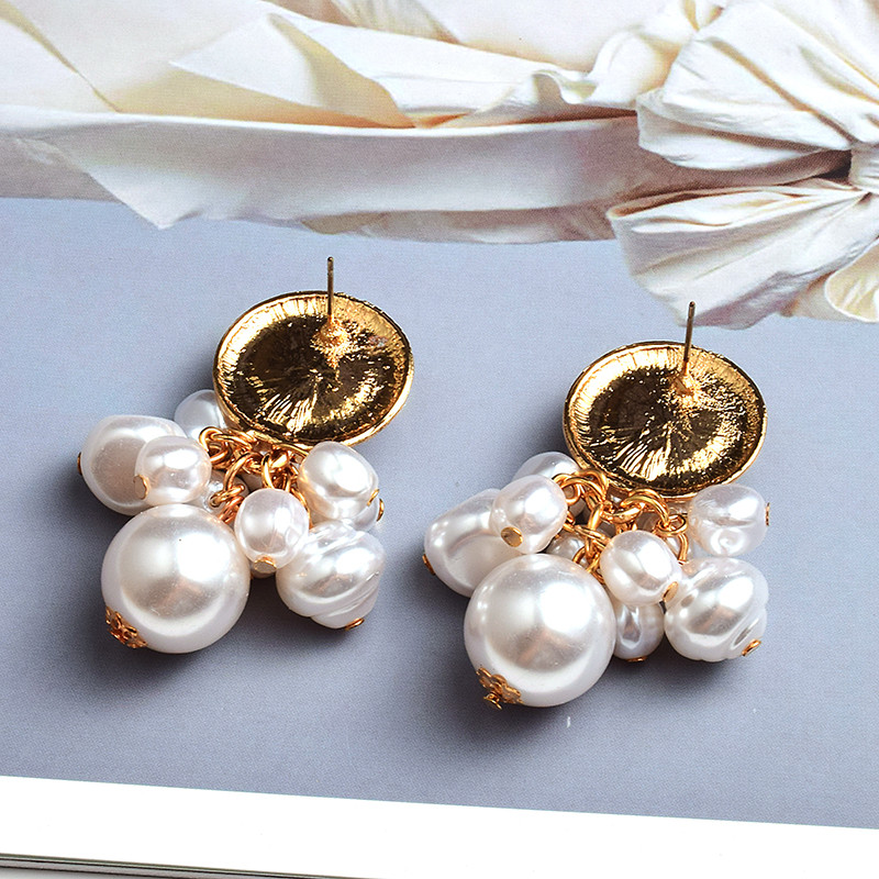 Didmeninė prekyba metalinių perlų kabančių auskarų aukštos kokybės rankų darbo madingų pakabukų papuošalų priedai moterims