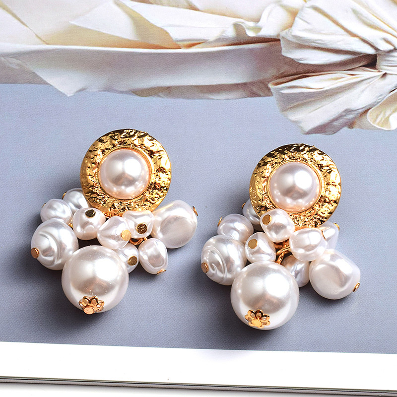 Didmeninė prekyba metalinių perlų kabančių auskarų aukštos kokybės rankų darbo madingų pakabukų papuošalų priedai moterims