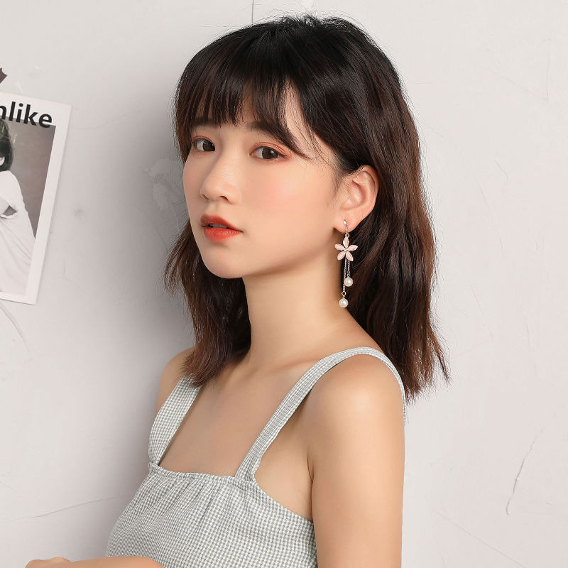 Vienas rinkinys 5 poros Korėjos stiliaus segtukas ant auskarų be pradurtų paprasto stiliaus geometrinių klipų auskarai