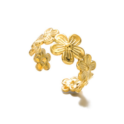 Bohemian Love širdies formos žiedų rinkinys moterims nerūdijančio plieno žvaigždės gėlėtas bambuko žiedas geometriniai papuošalai ofertas con envio nemokamai