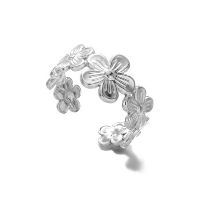 Bohemian Love širdies formos žiedų rinkinys moterims nerūdijančio plieno žvaigždės gėlėtas bambuko žiedas geometriniai papuošalai ofertas con envio nemokamai