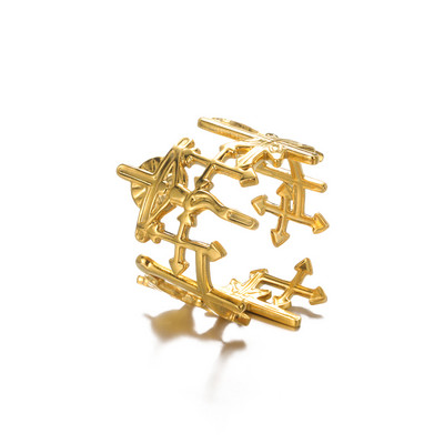 Bohemian Love širdies formos žiedų rinkinys moterims nerūdijančio plieno žvaigždės gėlėtas bambuko žiedas geometriniai papuošalai ofertas con envio nemokamai