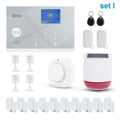 Awaywar Tuya signalizacijos sistema 433MHz belaidė WIFI GSM RFID saugos rinkinys APP nuotolinio valdymo pultas įsilaužimo išmaniųjų namų PIR durų detektorius