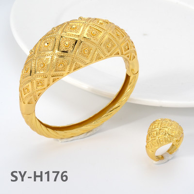 Saulainas rotaslietas Modes vara rokassprādzes gredzens Āfrikas pārspīlēta aproce rokassprādze sievietēm dāvanu ballīte kāzas