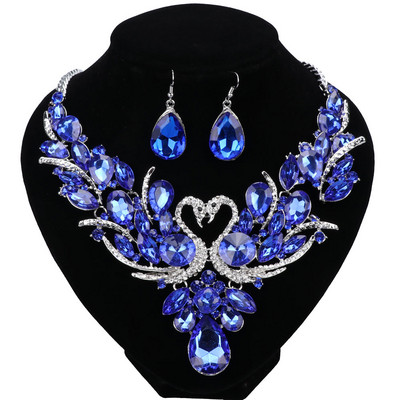 Madingas Nigerijos papuošalų rinkinys moterims Purpuriniai kutai auskarai, karolių rinkinys banketinės suknelės aksesuarai vestuviniai indiški papuošalai