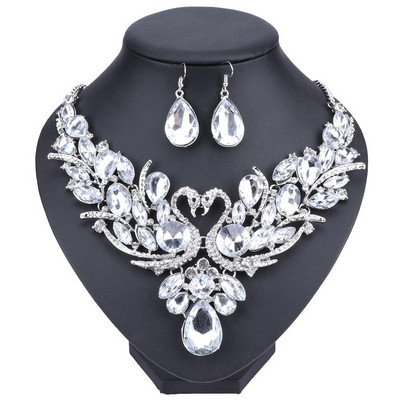 Madingas Nigerijos papuošalų rinkinys moterims Purpuriniai kutai auskarai, karolių rinkinys banketinės suknelės aksesuarai vestuviniai indiški papuošalai