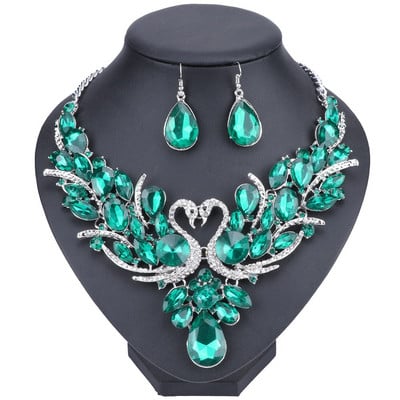 Madingas Nigerijos papuošalų rinkinys moterims Purpuriniai kutai auskarai, karolių rinkinys banketinės suknelės aksesuarai vestuviniai indiški papuošalai