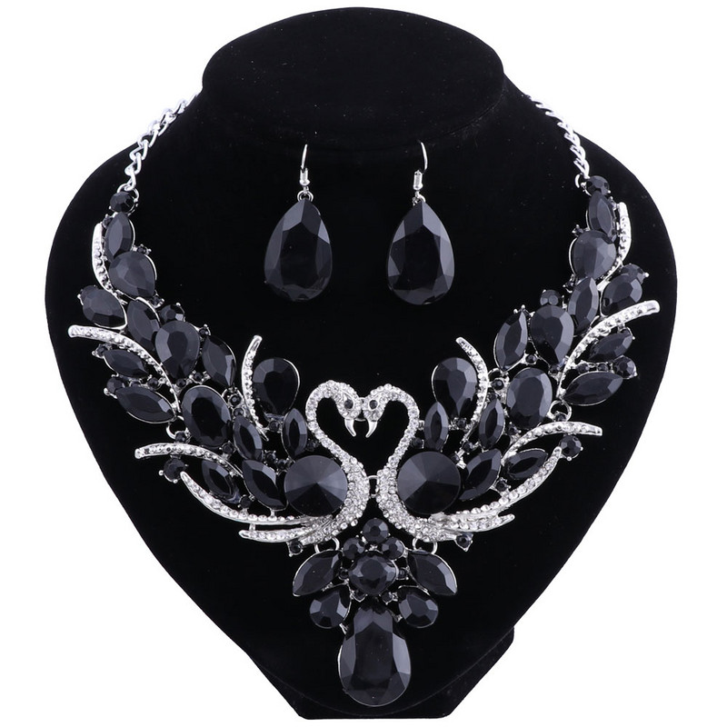 Madingas Nigerijos papuošalų rinkinys moterims Purpuriniai kutai auskarai, karolių rinkinys banketinės suknelės aksesuarai vestuviniai indiški papuošalai