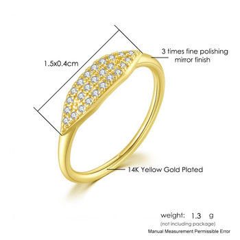 Изящен минималистичен пръстен за жени, тенденция, кубичен циркон, златен цвят, кристални пръсти, аксесоари за дамски бижута, подарък R737