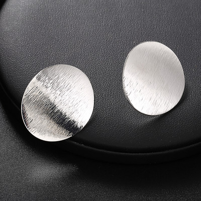 Velike vintage metalne naušnice bez probušenih ušiju za žene Šarm zlatne boje Izrazite naušnice Nakit