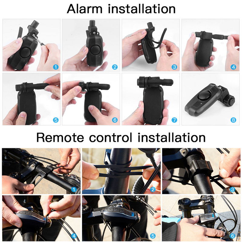 Elecpow USB daljinski upravljač za punjenje Vibracijski alarm Bicikl Motocikl Električni automobil Sigurnosni alarmi za vozila Za kućni senzor Alarm