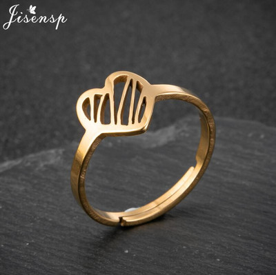 Nerūdijančio plieno žiedas moterims Paprastas širdies lapelis, kryžius Star Infinity geometriniai pirštų žiedai Minimalistiniai papuošalai bagues pour femme