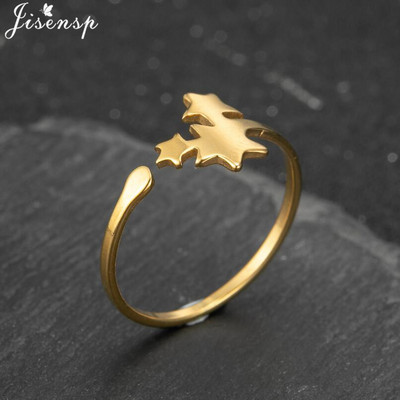 Nerūdijančio plieno žiedas moterims Paprastas širdies lapelis, kryžius Star Infinity geometriniai pirštų žiedai Minimalistiniai papuošalai bagues pour femme