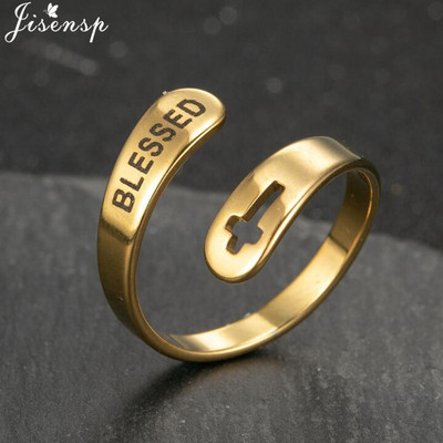 Nerūdijančio plieno žiedas moterims Paprastas širdies lapelis, kryžius Star Infinity geometriniai pirštų žiedai Minimalistiniai papuošalai bagues pour femme