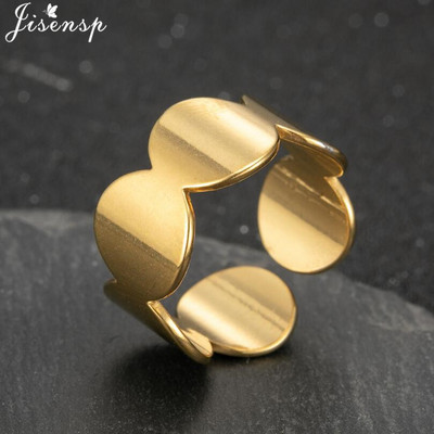 Nerūdijančio plieno žiedas moterims Paprastas širdies lapelis, kryžius Star Infinity geometriniai pirštų žiedai Minimalistiniai papuošalai bagues pour femme