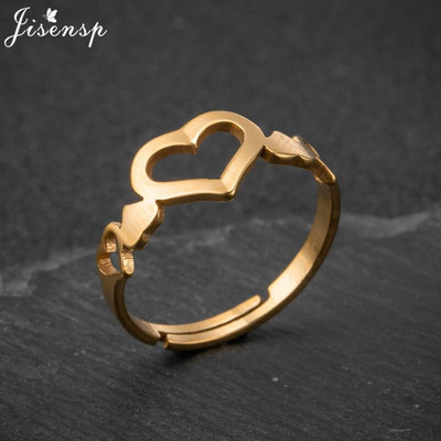 Nerūdijančio plieno žiedas moterims Paprastas širdies lapelis, kryžius Star Infinity geometriniai pirštų žiedai Minimalistiniai papuošalai bagues pour femme