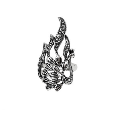 Retro povų varlių žiedas vyrams, moteriškas, mados lydinio žiedai, gyvūnų sparnai, hiphopo roko papuošalai, dovanos, keičiamo dydžio didmeninė prekyba