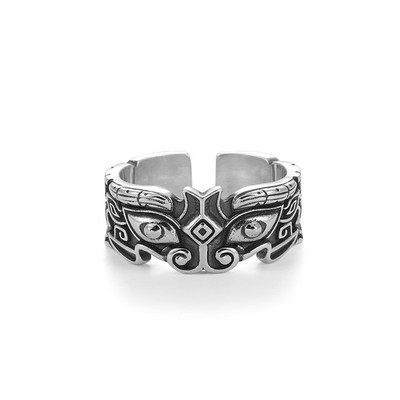 Retro povų varlių žiedas vyrams, moteriškas, mados lydinio žiedai, gyvūnų sparnai, hiphopo roko papuošalai, dovanos, keičiamo dydžio didmeninė prekyba