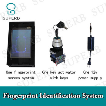 Превъзходна опора за стая за бягство Интелигентен екран Ключов превключвател на системата за идентификация на пръстови отпечатъци поставете пръст върху екрана за пръстови отпечатъци без звук