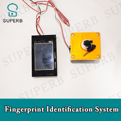 Puikus pabėgimo kambario rekvizitas Išmanusis ekranas Pirštų atspaudų atpažinimo sistemos rakto jungiklis uždėkite pirštą ant pirštų atspaudų ekrano jokio garso