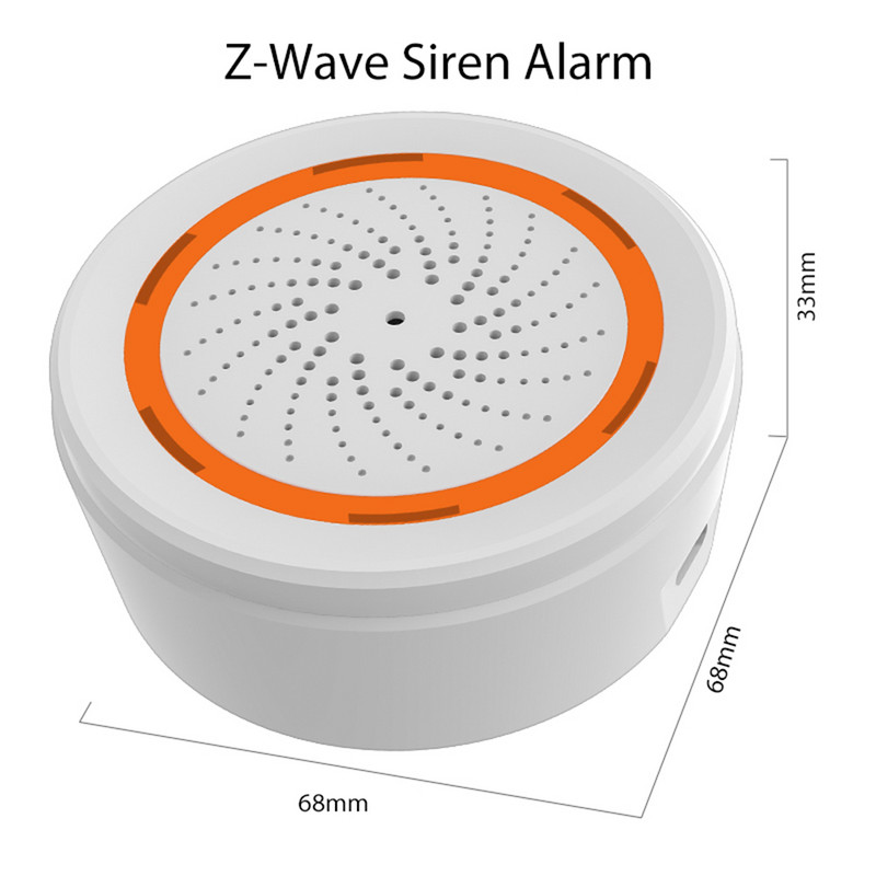 1-5PC Tuya Zigbee 3 viename sirenos signalizacija 90DB garso šviesos jutiklis Smart Home Tuya Smart Life APP signalizacijos sirena, skirta Alexa Google 2022