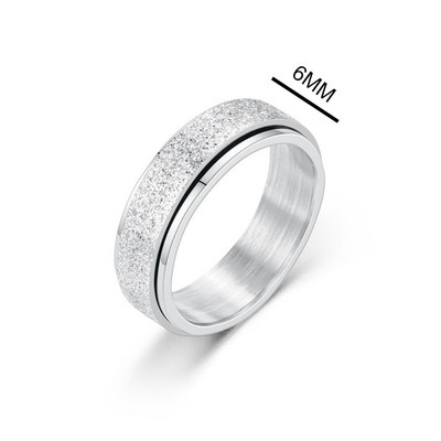 Sukite laisvai besisukantį nerūdijančio plieno nerimo žiedą moterims ir vyrams Mėnulio žvaigždės grandinės suktuko „Fidgets“ žiedas nuo streso 2022 m.