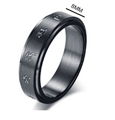 Sukite laisvai besisukantį nerūdijančio plieno nerimo žiedą moterims ir vyrams Mėnulio žvaigždės grandinės suktuko „Fidgets“ žiedas nuo streso 2022 m.