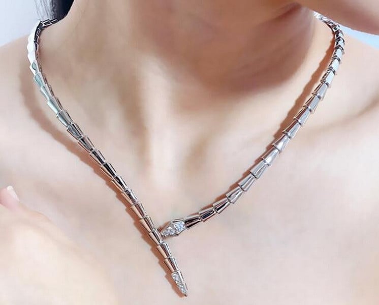 Dizainerių prabangūs papuošalų rinkiniai vakarienei, moteriški įdėklai, kubinis cirkonis, gyvatė, panašus į gyvatę, siauros apykaklės karoliai, apyrankės apyrankės žiedas