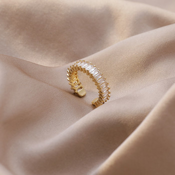 2020 корейски нов прост пръстен с показалец с темперамент Изящен моден регулируем пръстен Елегантни дамски банкетни бижута