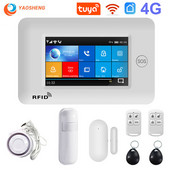 YAOSHENG PG-106 4G GSM WIFI GPRS Wireless 433MHz Smart Home Security Signalizacijos sistemos APP nuotolinio valdymo pultas, skirtas IOS Android sistemai