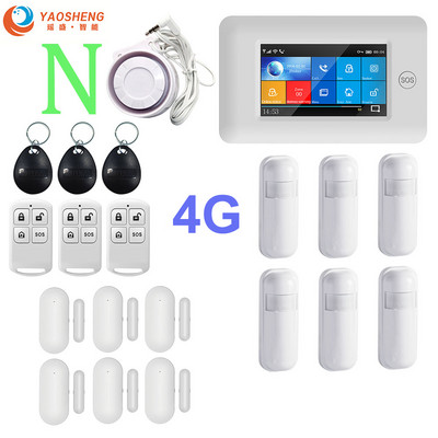 YAOSHENG PG-106 4G GSM WIFI GPRS Wireless 433MHz Smart Home Security Signalizacijos sistemos APP nuotolinio valdymo pultas, skirtas IOS Android sistemai