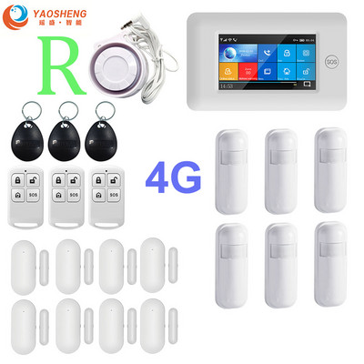 YAOSHENG PG-106 4G GSM WIFI GPRS Wireless 433MHz Smart Home Security Signalizacijos sistemos APP nuotolinio valdymo pultas, skirtas IOS Android sistemai