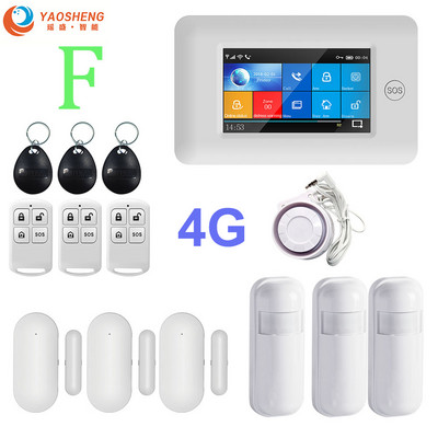 YAOSHENG PG-106 4G GSM WIFI GPRS Wireless 433MHz Smart Home Security Signalizacijos sistemos APP nuotolinio valdymo pultas, skirtas IOS Android sistemai