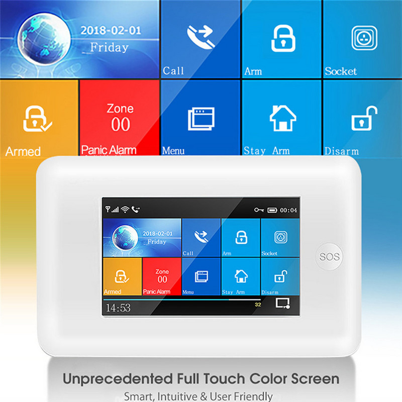 YAOSHENG PG-106 4G GSM WIFI GPRS Wireless 433MHz Smart Home Security Signalizacijos sistemos APP nuotolinio valdymo pultas, skirtas IOS Android sistemai