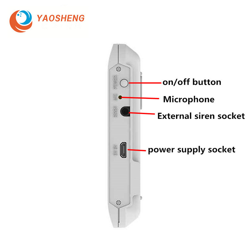 YAOSHENG PG-106 4G GSM WIFI GPRS Wireless 433MHz Smart Home Security Signalizacijos sistemos APP nuotolinio valdymo pultas, skirtas IOS Android sistemai