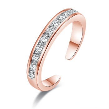 Δαχτυλίδι ποδιού από κρύσταλλο από απλό κράμα Ρυθμιζόμενο ανοιγόμενο δαχτυλίδι για γυναίκες Κορίτσι Καλοκαίρι διακοπές στην παραλία Δαχτυλίδι με κοσμήματα