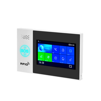 Tuya WiFi GSM Защита на домашната сигурност Интелигентна алармена система Сензорен екран Комплект против взлом Мобилно ПРИЛОЖЕНИЕ Дистанционно управление RFID Активиране и дезактивиране