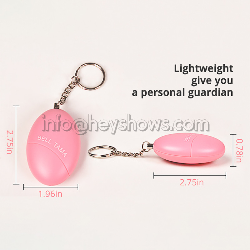 Savigynos signalizacija 120dB Kiaušinio formos Mergaitė Moterys Apsauga Apsaugos Įspėjimas Asmeninė sauga Pagalba Garsiai šaukti raktų pakabuko avarinis signalas