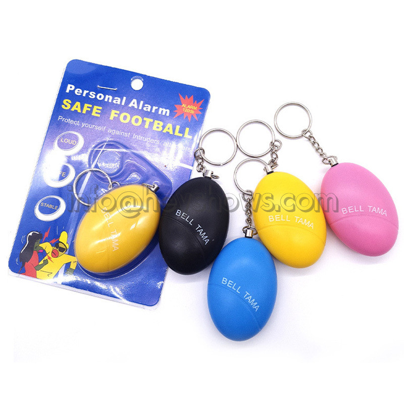 Savigynos signalizacija 120dB Kiaušinio formos Mergaitė Moterys Apsauga Apsaugos Įspėjimas Asmeninė sauga Pagalba Garsiai šaukti raktų pakabuko avarinis signalas