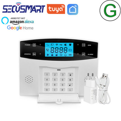 Tuya Smart WiFi signalizacijos sistema GSM belaidė namų apsauga nuo įsilaužimo garso signalizacija laidinis detektorius Smart Life APP Alexa Google Home