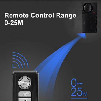 Интелигентна Bluetooth врата и прозорец, безжична мотоциклетна велосипедна аларма, охранителна аларма против кражба с дистанционно управление, IP55, водоустойчива