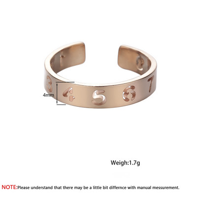 Inele de bataie a inimii de culoare aurie pentru femei Inel geometric cu electrocardiogramă ECG, bijuterii la modă pentru petrecere, bagues femme