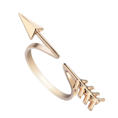 Inele de bataie a inimii de culoare aurie pentru femei Inel geometric cu electrocardiogramă ECG, bijuterii la modă pentru petrecere, bagues femme