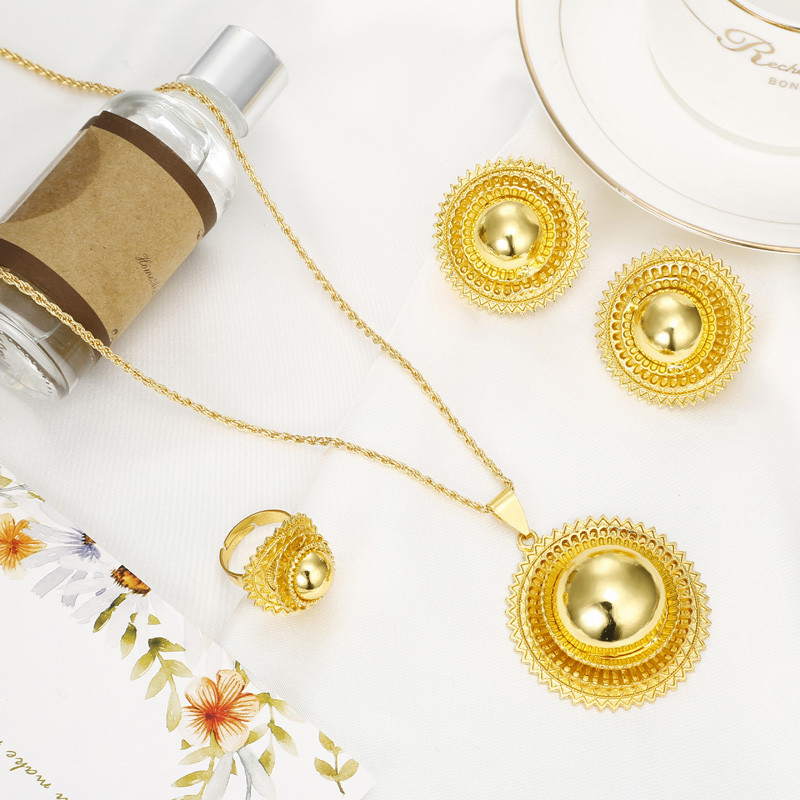 Shamty Big Size Etiopijos vestuvinių papuošalų rinkiniai moterims Afrikos sidabro spalvos rinkiniai Nigerija Sudanas Eritrėja Kenija vestuvių dovana