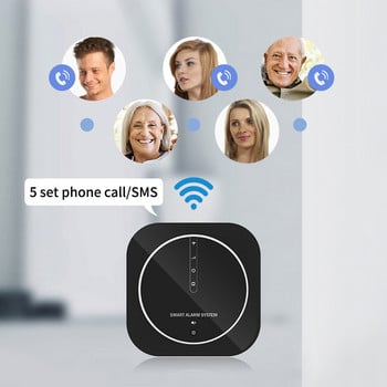Tuya WiFi алармена система GSM Smart Home Security Protection Alarm 11 Language Switching Support Поддръжка Alexa Google Assistant