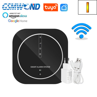 Tuya WiFi signalizacijos sistema GSM Smart Home Security Apsauga Signalizacija 11 Kalbos keitimo palaikymas Alexa Google Assistant