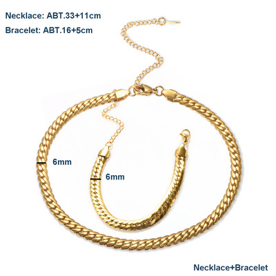 Nerūdijančio plieno aukštos poliruotos persidengiančios pintos gyvatės kaulo grandinės karoliai apyrankės auskarai moterims vyriški papuošalų rinkinys